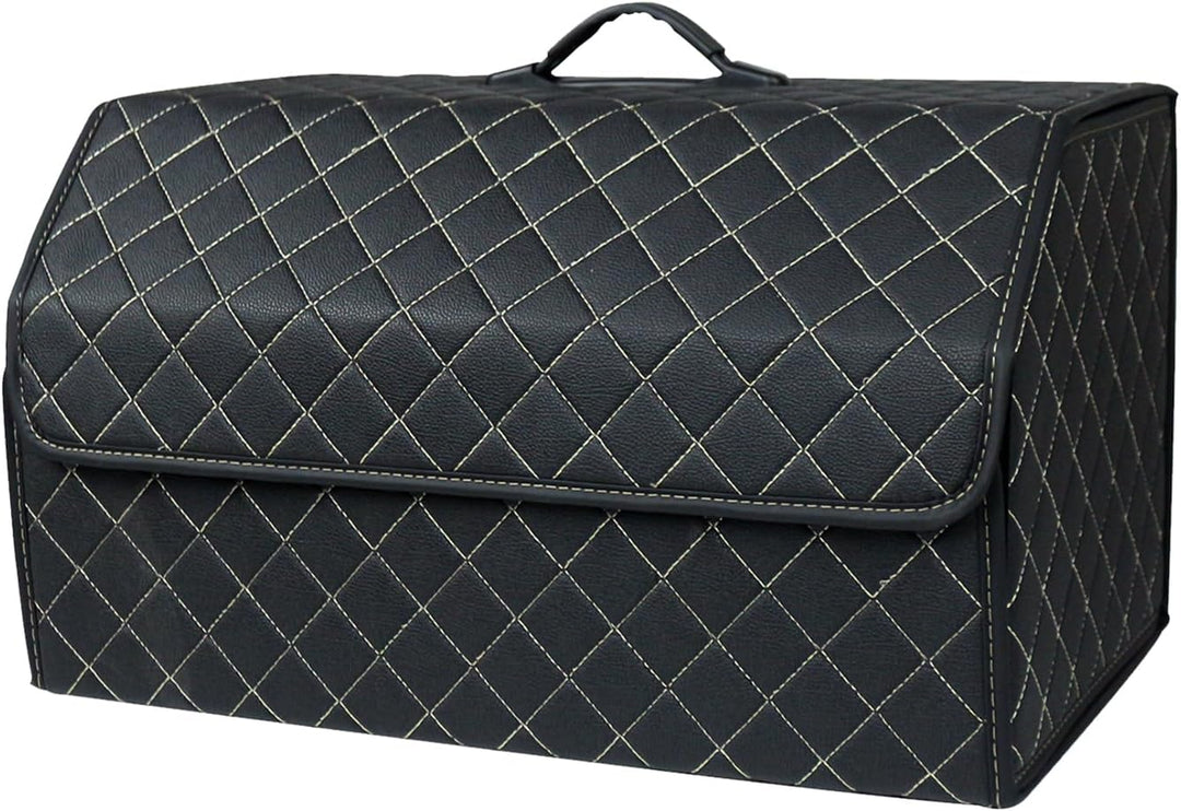 Ergocar Kofferraum Organizer Luxus-PU-Leder Aufbewahrungstasche Organizer Wasserdicht Faltbar Koffer