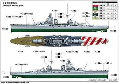 Trumpeter 005347 1/350 RN Zara, verschieden