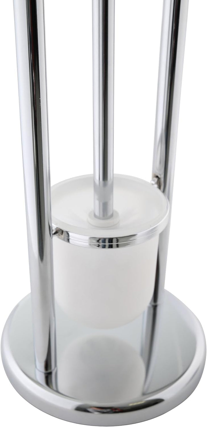 axentia WC-Garnitur Marino aus Chrom - Toilettenpapierhalter, Toilettenbürste & Klobürstenhalter ste