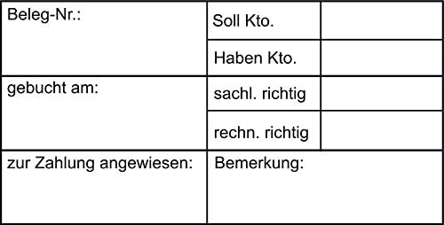 Kontierungsstempel auf trodat 4926 von Gravurxpress