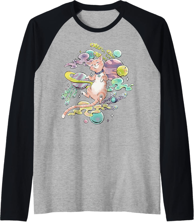 Captain Marvel Goose The Cat Space Doodles Raglan