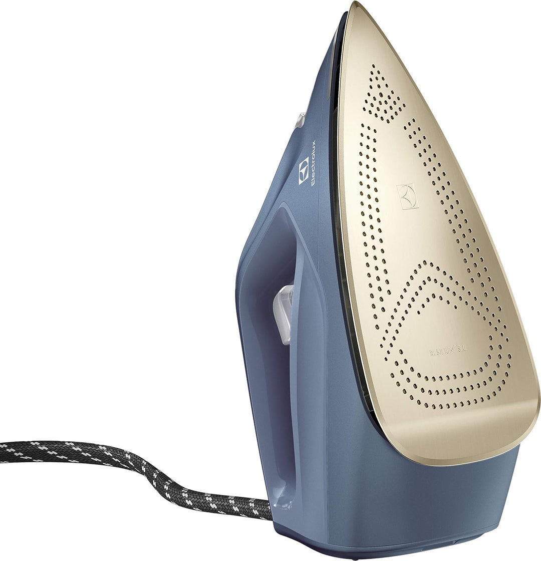 Electrolux 910 013 384 E8ST1-6DBM Renew 800 Bügeleisen mit Dampfstation, Stahl, Metallic Blau, Metal