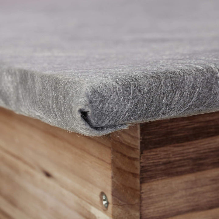 Relaxdays Igelhaus winterfest, Bausatz, Igelhütte katzensicher, Rattenklappe Labyrintheingang, HBT 2