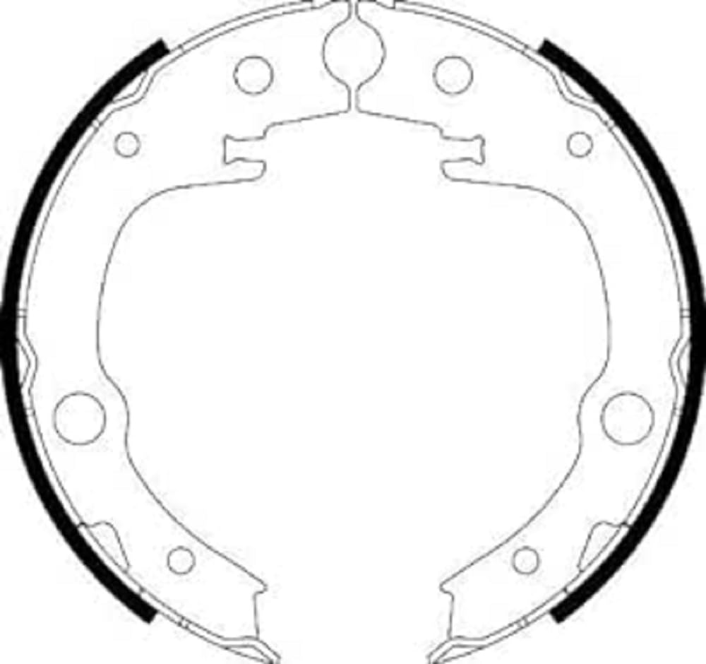 HELLA PAGID 8DA 355 050-651 Bremsbackensatz, Feststellbremse - H9750 - für u.a. TOYOTA
