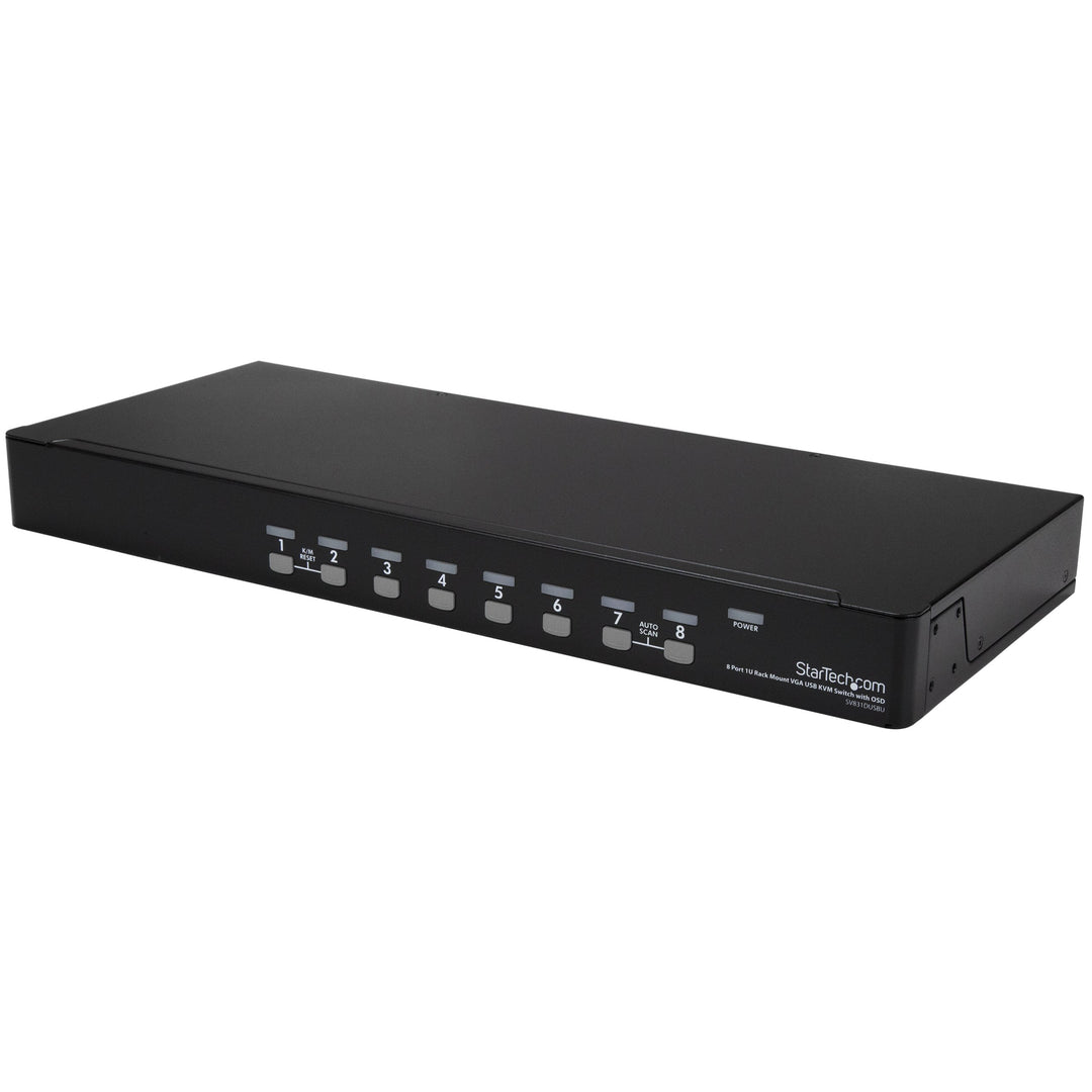StarTech.com 8-Port USB KVM Switch-Set mit OSD und Kabeln Rackmontierbar 8 Port VGA USB – Kabel im L