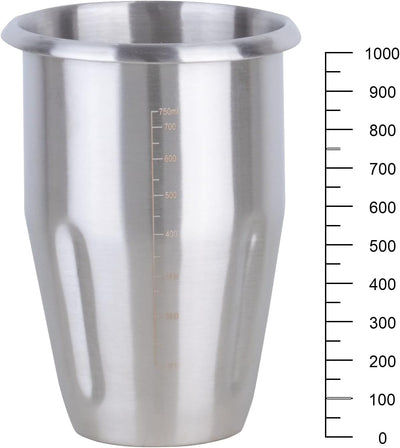 Valgus Edelstahl-Milchshaker-Maschine 1L geräuscharmer Stand-Getränkemixer-Mixer für Eiscreme, Fruch