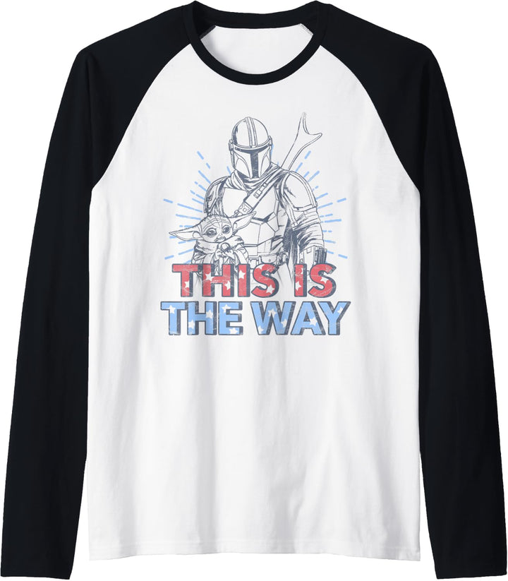 Star Wars: The Mandalorian Fourth Of July Mando & The Child Raglan