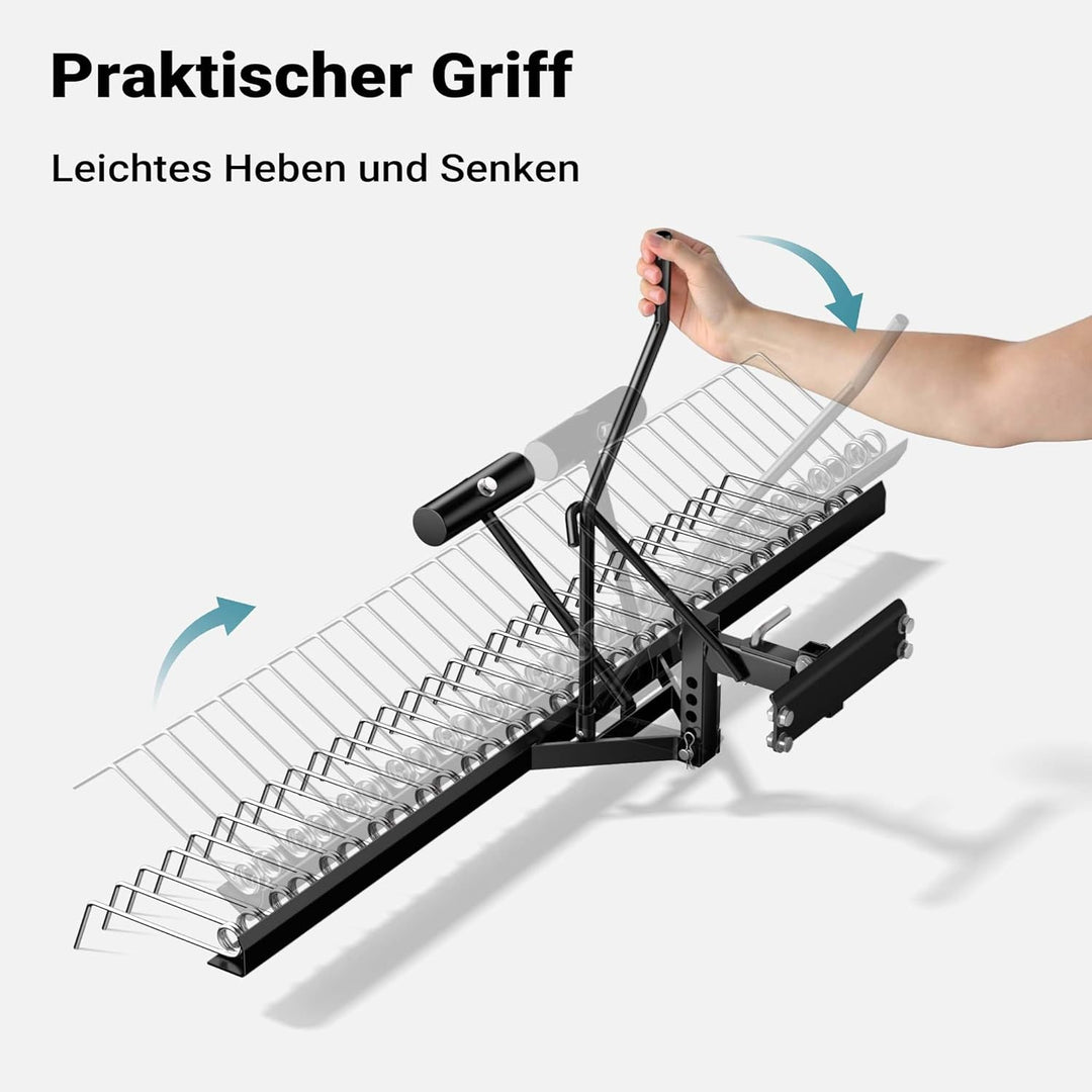 Vertikutierer für Aufsitzmäher mit 120cm Arbeitsbreite