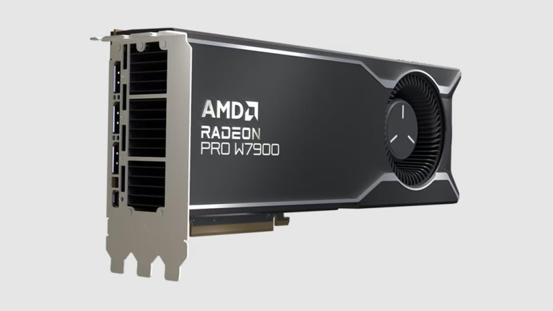 AMD Radeon™ Pro W7900, Professionelle Grafikkarte, Workstation, AI, 3D-Wiedergabe, 48 GB GDDR6, Disp