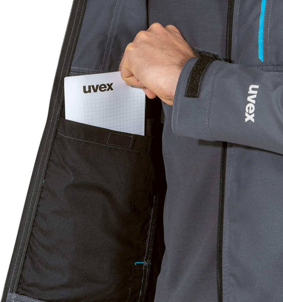 Uvex Tune-up Softshell-Arbeitsjacke für Herren - atmungsaktiv & wasserabweisend S Grau, S Grau