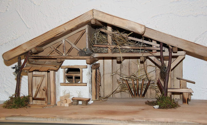 Holz und Gartentrends Weihnachtskrippe Krippe Krippenstall Weihnachten Weihnachtskrippen Tischkrippe