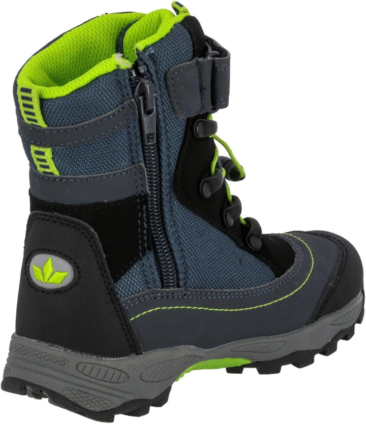 Lico Unisex Kinder Sundsvall Vs Schneestiefel 25 EU Marine Schwarz Lemon, 25 EU Marine Schwarz Lemon