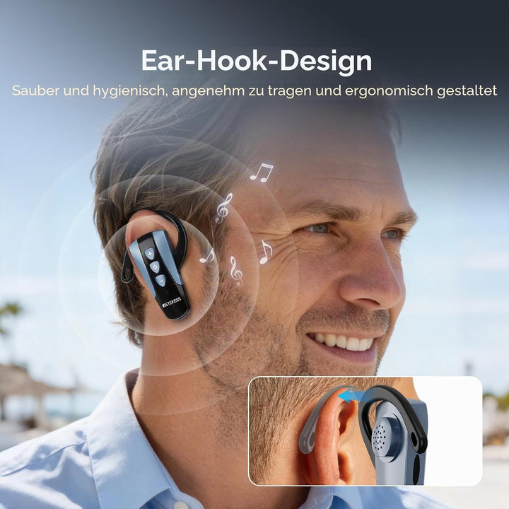 Retekess TT106S Drahtloses Tourguide-System, Tourguide-System mit Ear Hook, 2.4GHz, One-Touch-Bedien