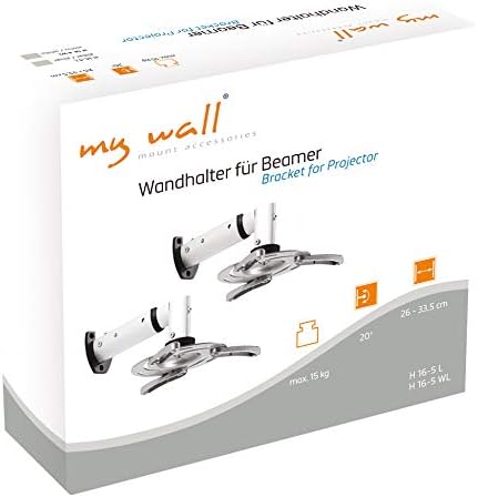 My Wall H16-5L, 20 Jahre Garantie, Wandhalterung Beamer (Belastbarkeit 35 cm, Deckenabstand 260/335m