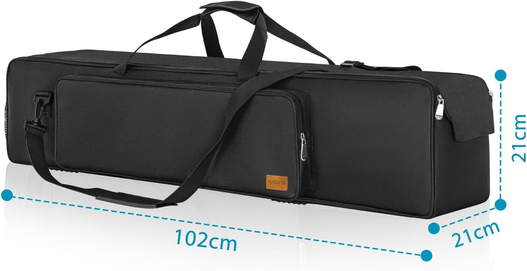 Schwarze Stativtasche Stativtragetasche, 102x21x21cm strapazierfähige Nylontasche mit Schultergurten
