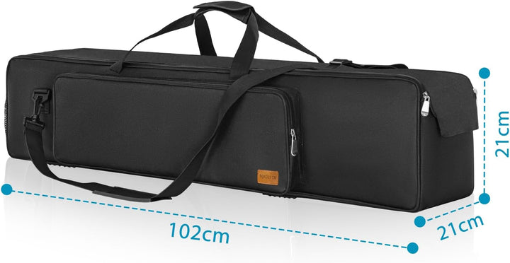 Schwarze Stativtasche Stativtragetasche, 102x21x21cm strapazierfähige Nylontasche mit Schultergurten