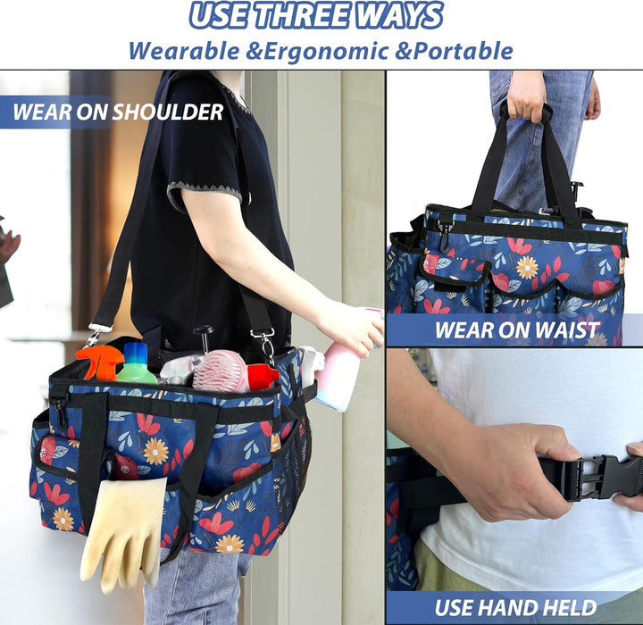 Reinigungs-Caddy-Tasche, Reinigungs-Caddy-Organizer mit Griff, grosse Caddy Tasche für Haus, Auto un