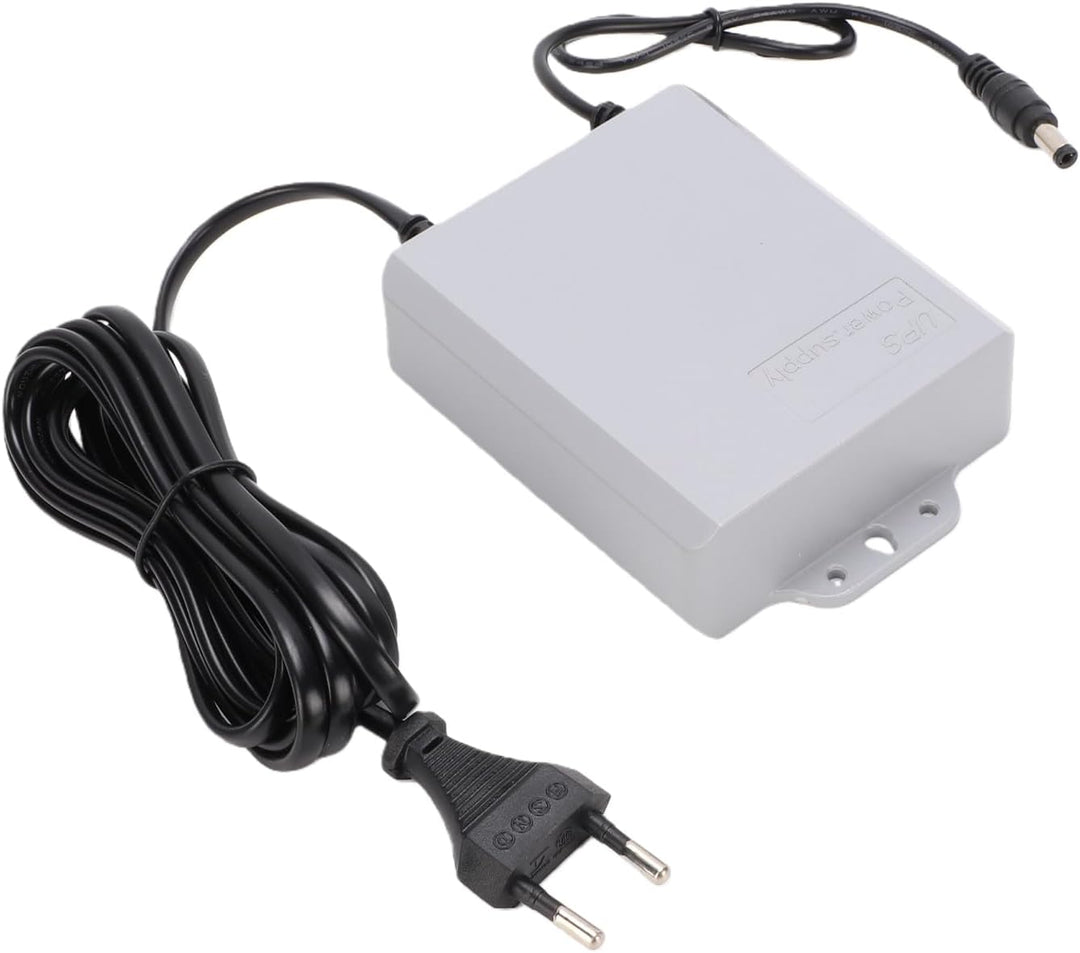Walfront Mini-USV-Batterie-Backup, 12V 1,5A Netzteil mit 5400mAh, für WLAN-Router, Modem, Sicherheit