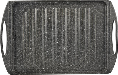 Melianda MA-18400 Grillplatte, Pfanne (Induktions-Grillplatte aus Aluminiumguss, geeignet für Elektr