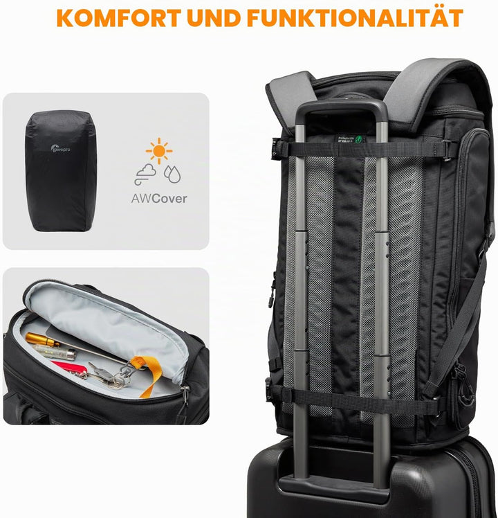 Lowepro ProTactic Lite BP 250 AW III Laptop-Rucksack, Zugriff Oben u. seitlich, Profi-Kameratasche,