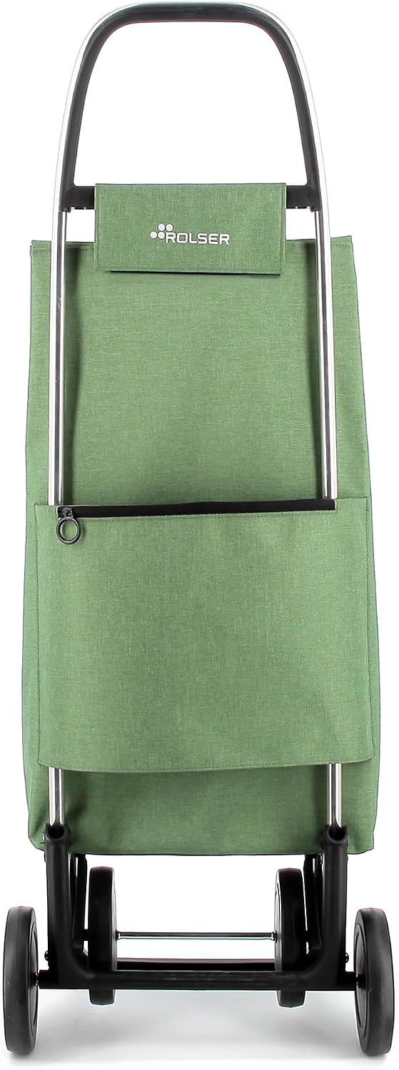 Einkaufstrolley Rolser Big Tweed 4 Räder - Grün 4 Räder Grün, 4 Räder Grün
