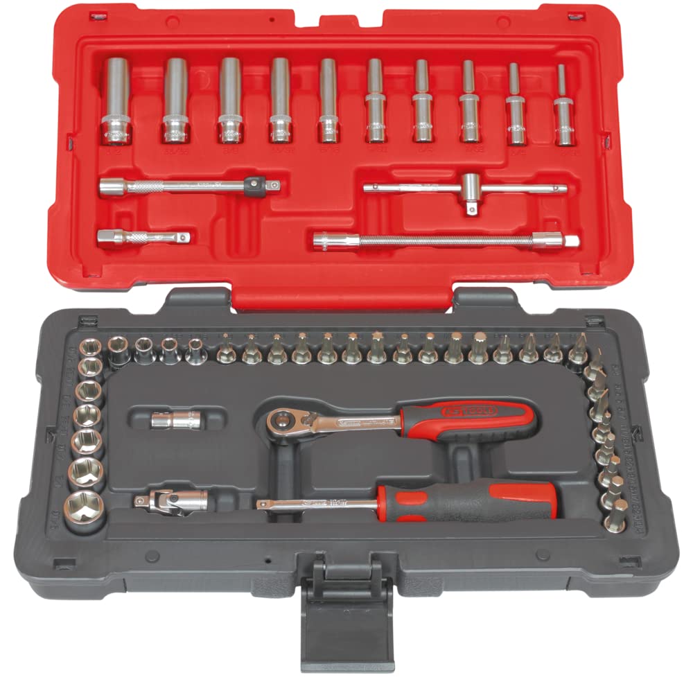 KS Tools 922.0652 Steckschlüsselsatz, 52-teilig von/Zubehör Ultimate 1/4 "