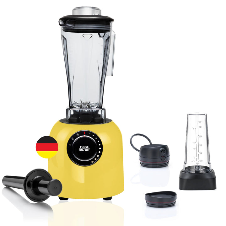 Hochleistungsmixer Verde Smoothie Maker 1400 Watt bis 32.000 U/Min - iPMS - 3 Mixprogramme - 2 Liter