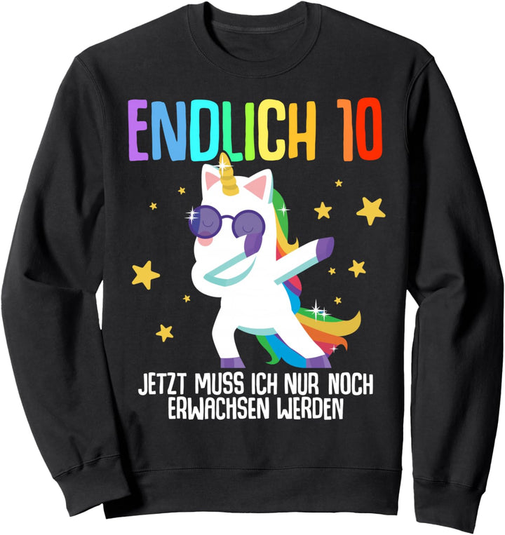 10. Geburtstag Junge Mädchen 10 Jahre 2014 Lustig Geschenk Sweatshirt
