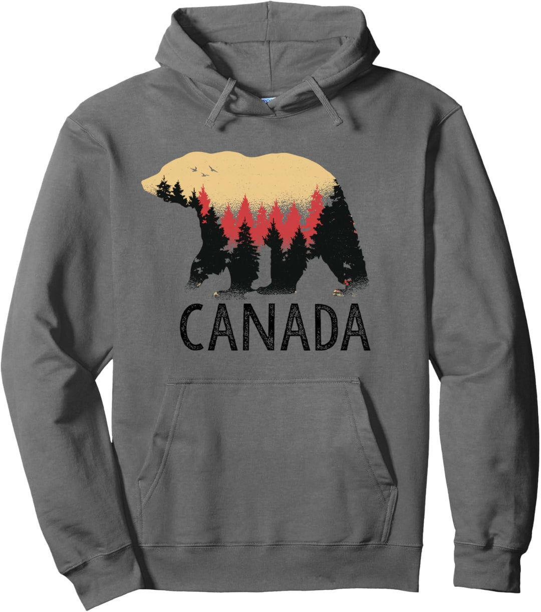 Kanada Vintage Grizzlybär Souvenir Geschenk Pullover Hoodie
