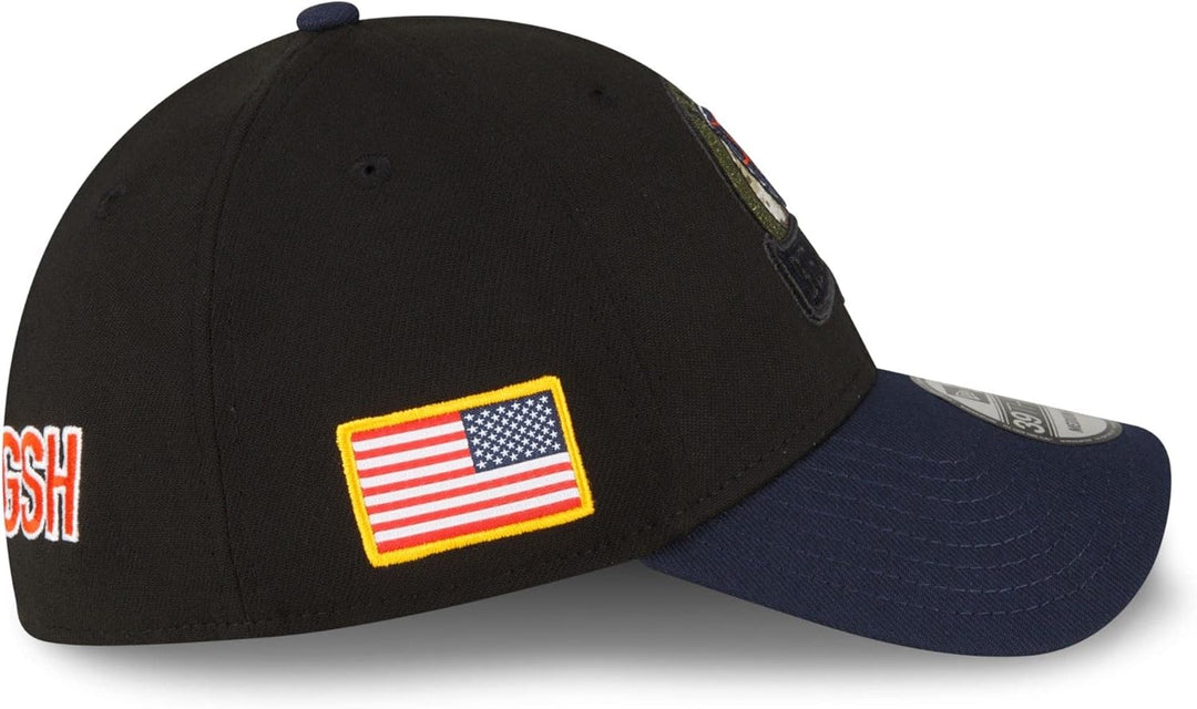 New Era Salute to Service 2022 Basecap 39Thirty NFL Fanartikel American Football Kappe schwarz M-L 3