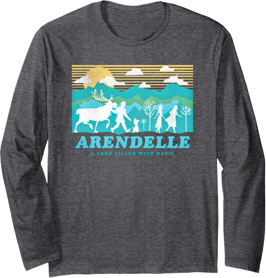 Disney Frozen 2 Arendelle Group Silhouette Poster Langarmshirt