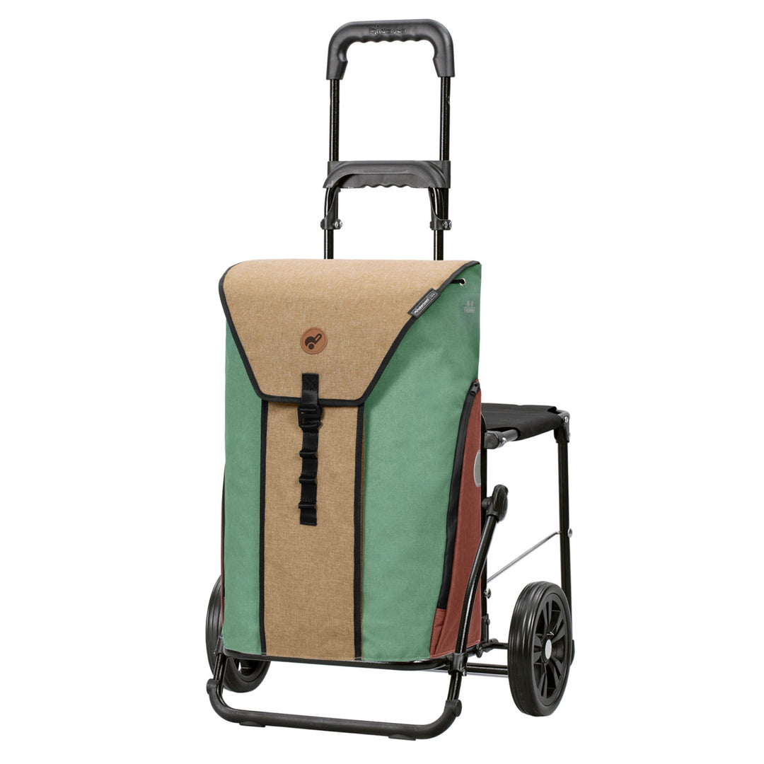 ANDERSEN Einkaufstrolley - Komfort Shopper Oli.P 2.0 beige 50 L Einkaufswagen, hochwertig, Shopping,
