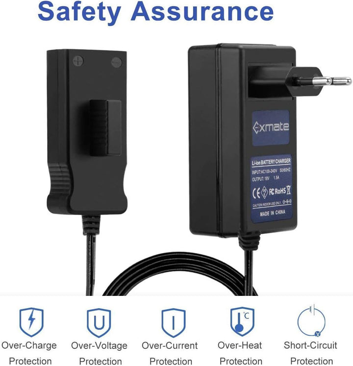 Exmate 18V Ladegerät für Gardena 8834-20 18V NI-MH/NI-Cd Akkus (Nicht für Lithium Akkus)