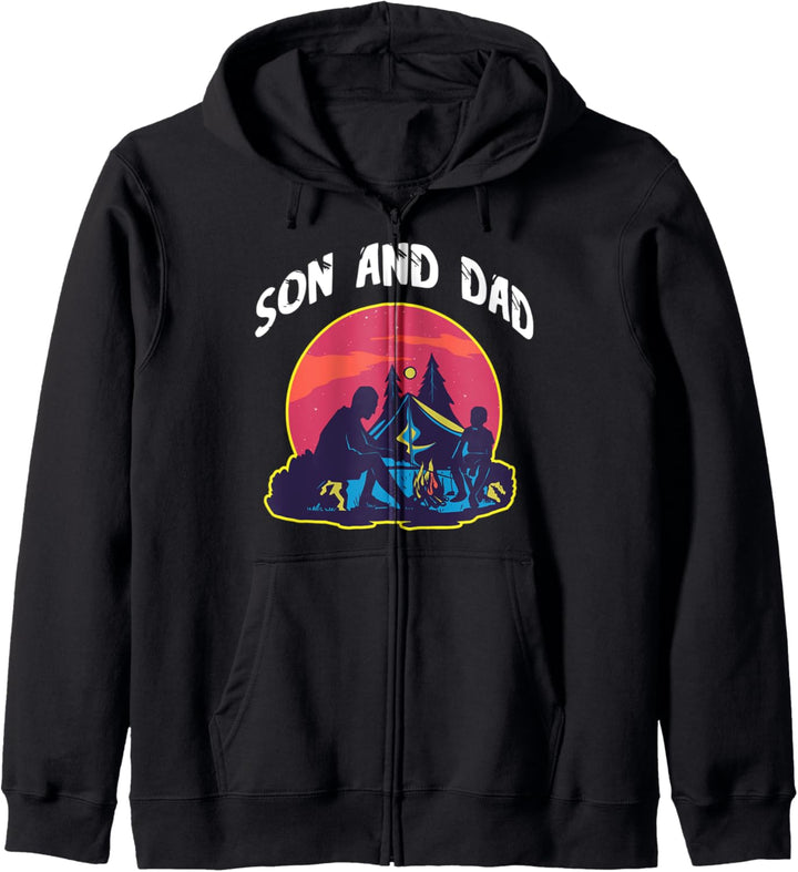Camping Sohn Und Vater Camper Papa Natur Campen Zelten Kapuzenjacke