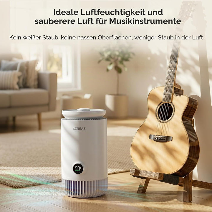 Luftreiniger und Luftbefeuchter 2 in 1 – Verdunstungs-Befeuchter + HEPA-Luftreiniger für Schlafzimme