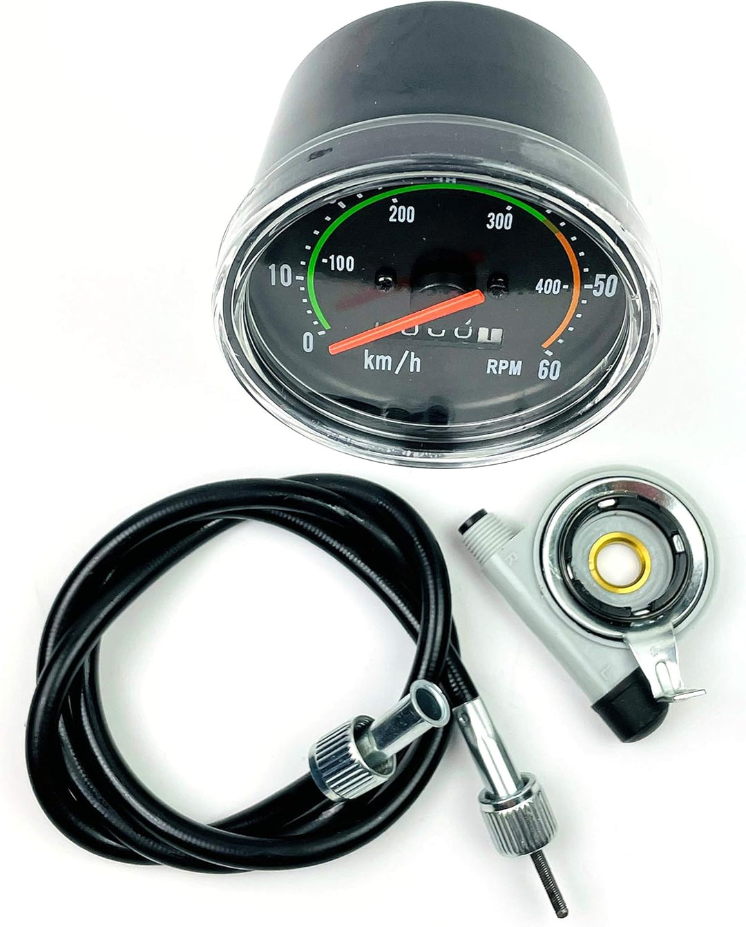 - Retro Look Analog Manuel Tachometer Fahrradcomputer Tacho Geschwindigkeitsmesser Kilometerzähler F