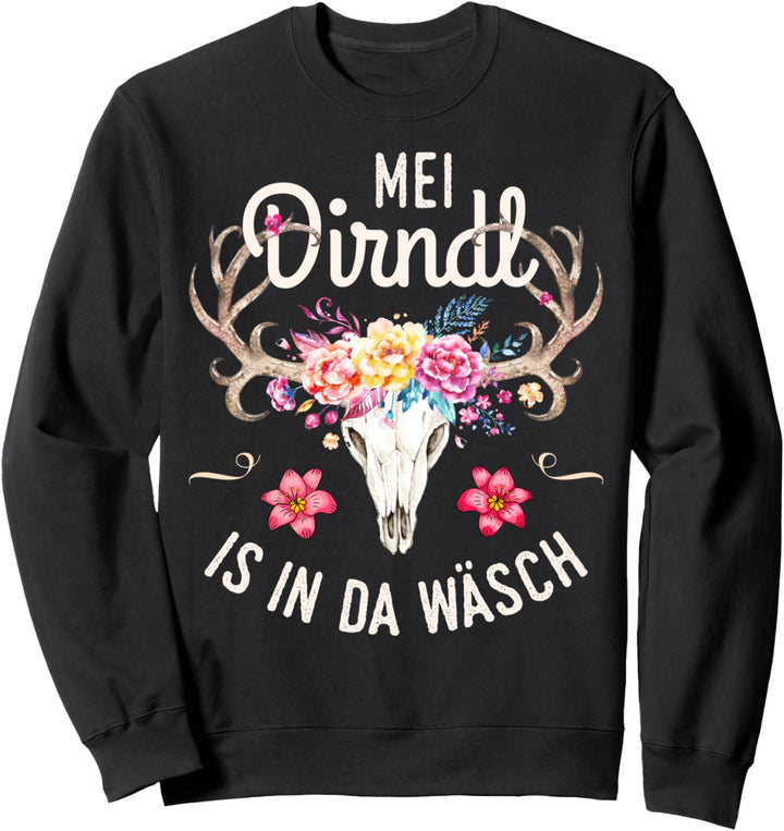 Passend für Oktoberfest T-Shirt Damen Dirndl Trachten Sweatshirt