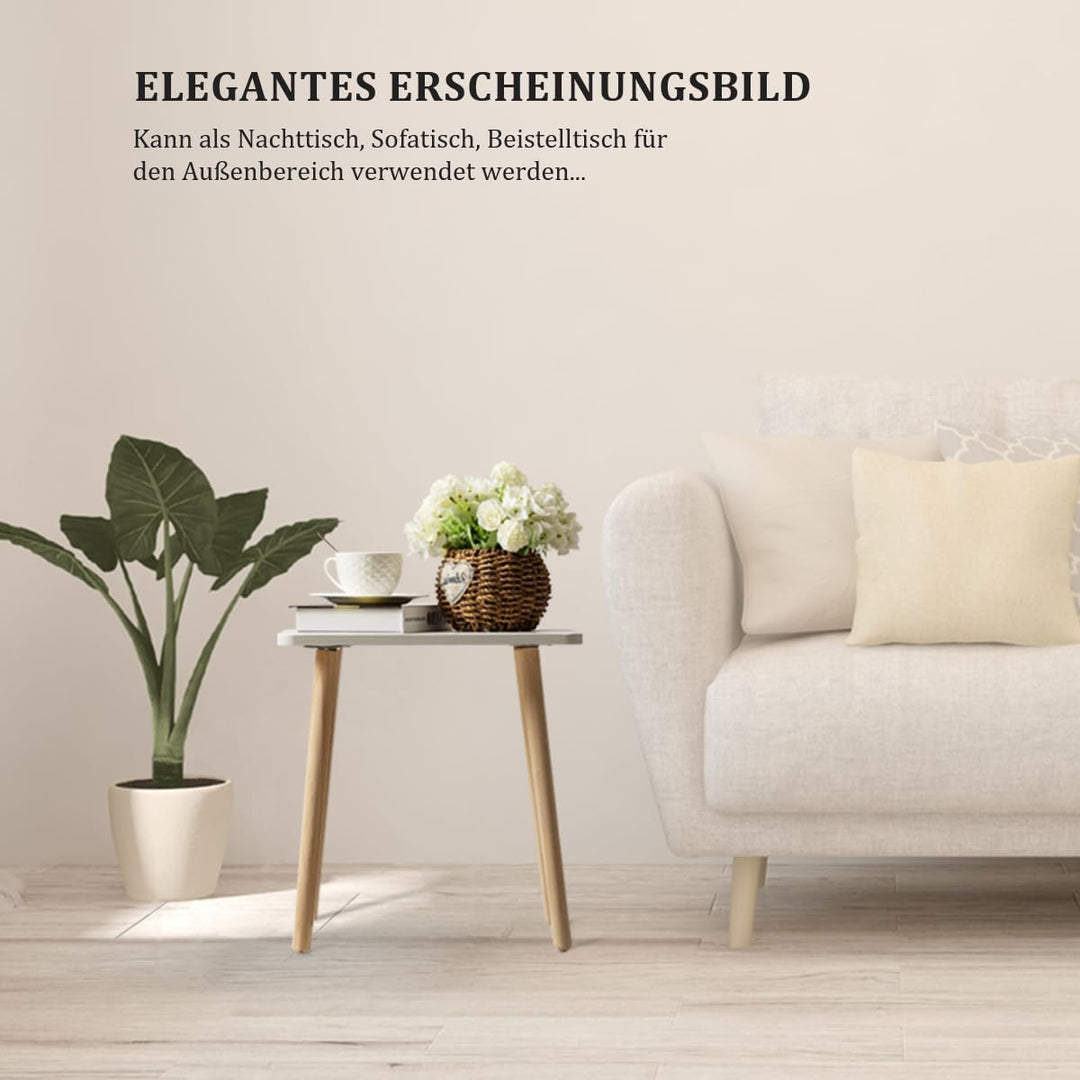 FORAOFUR Beistelltisch, kleiner Beistelltisch, Akzenttisch für Wohnzimmer, Schlafzimmer, Büro, moder