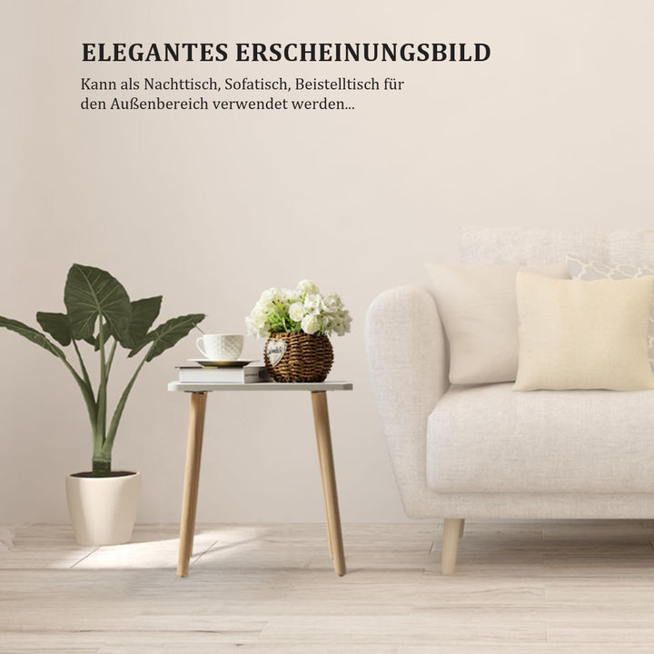 FORAOFUR Beistelltisch, kleiner Beistelltisch, Akzenttisch für Wohnzimmer, Schlafzimmer, Büro, moder