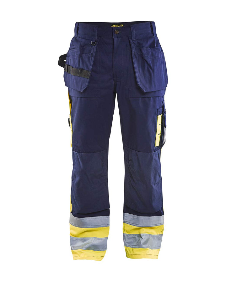 Blakläder Bundhose High Vis Klasse1, 1 Stück, C62, marineblau / gelb, 152918608933C62 C62 Navy Blue
