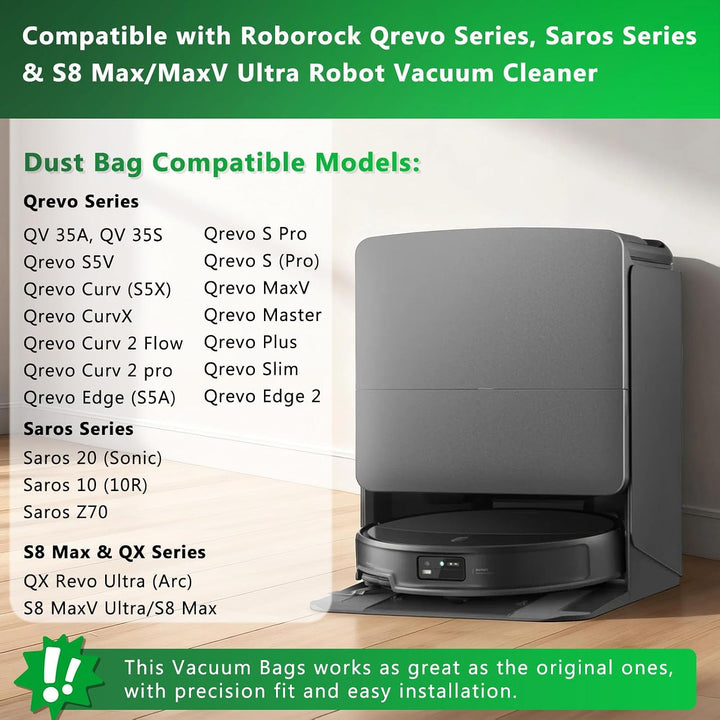 VIEWALL Staubbeutel für Roborock S8 MaxV Ultra, Qrevo S,Qrevo Pro,Qrevo Curv,Qrevo Master,Q Revo,Qre
