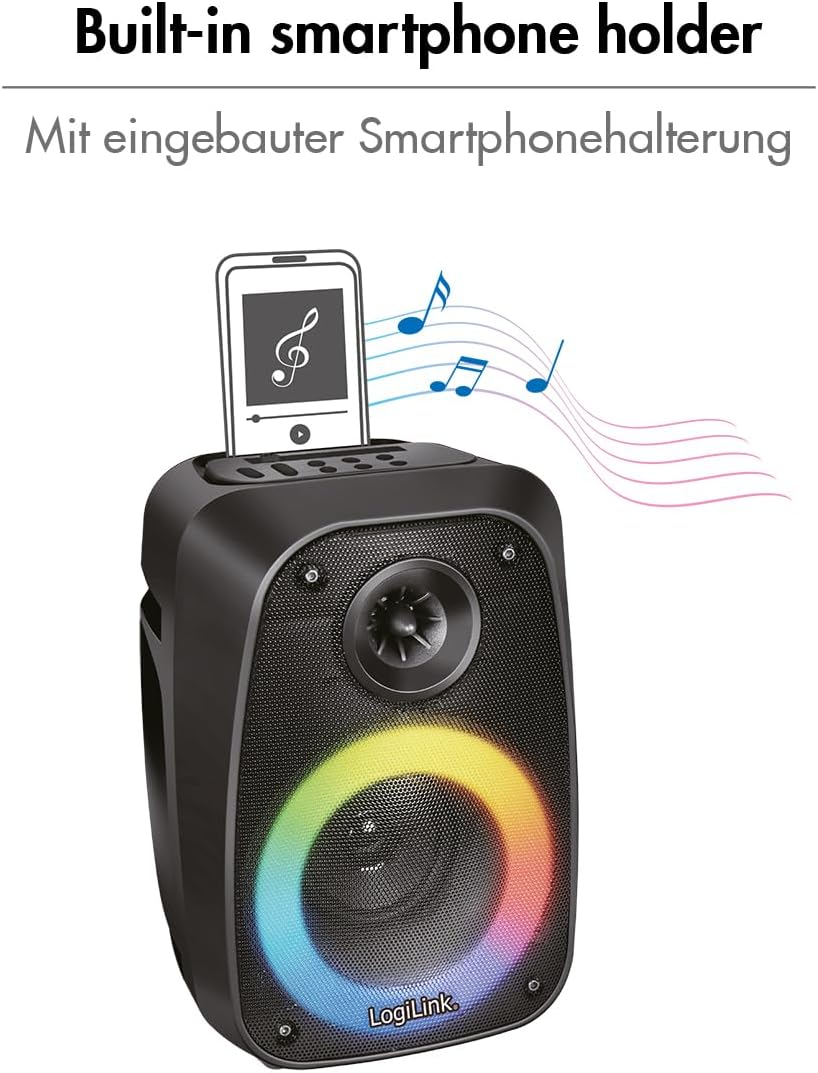 LogiLink SP0065 - BT 5.0 TWS-Lautsprecher (True Wireless Stereo) zum einfachen Koppeln eines weitere