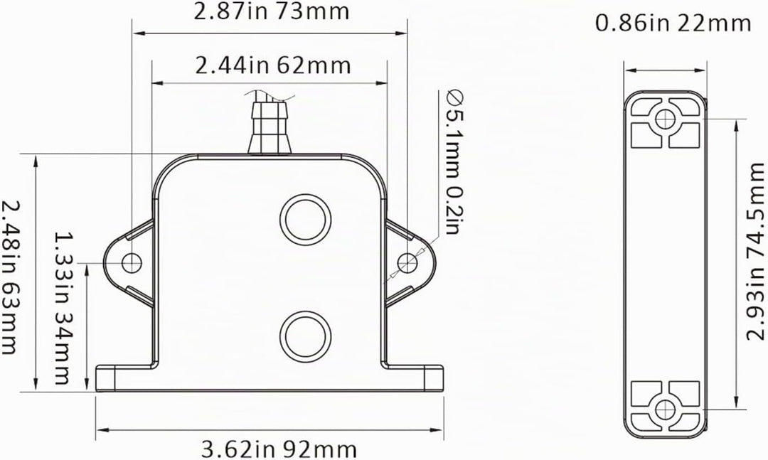 LIGHTEU®, Seaflo DC 12V 20A /24V 10A elektrischer Feld-Bilgenschalter für Bilgenpumpe, Tauchwasserpu