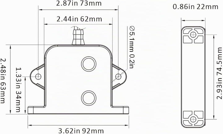 LIGHTEU®, Seaflo DC 12V 20A /24V 10A elektrischer Feld-Bilgenschalter für Bilgenpumpe, Tauchwasserpu