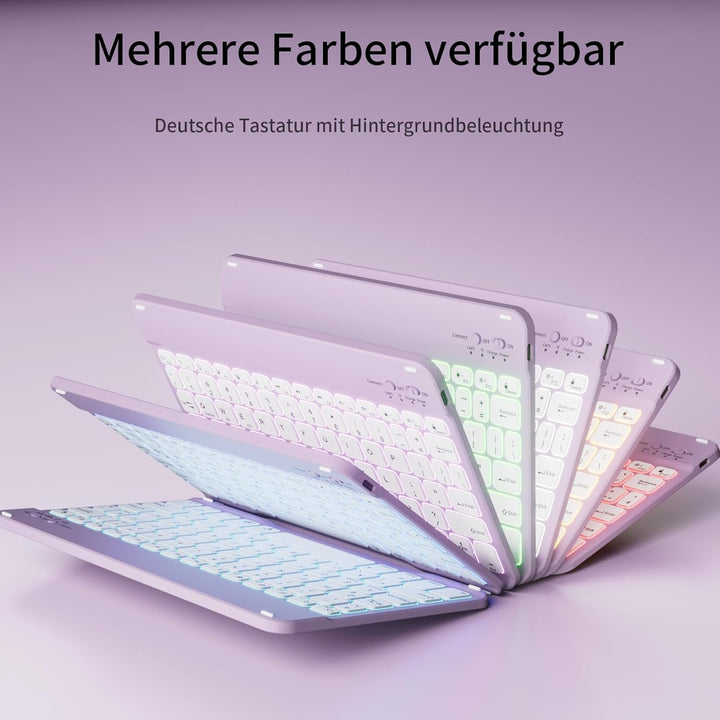 Tastatur Hülle für iPad Air 11 Zoll 2026/2025/2024, iPad Air 10.9 Zoll 2022/2020 5./4. Gen, Magnetis