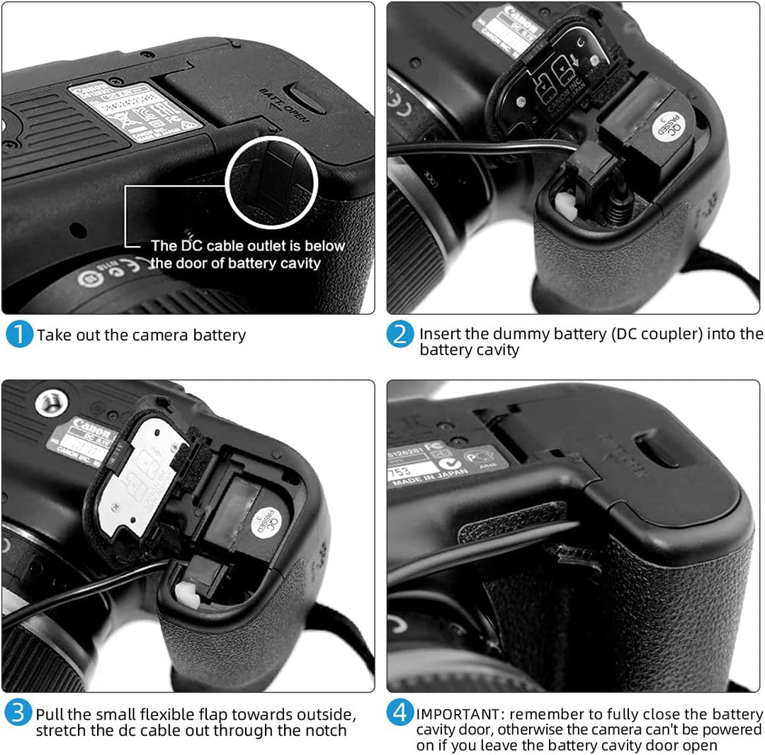 Glorich ACK-E6 Ersatz-AC-Adapter für Digitalkamera Canon EOS 5DS, 5DS R, 5D Mark II, 5D Mark III, 5D