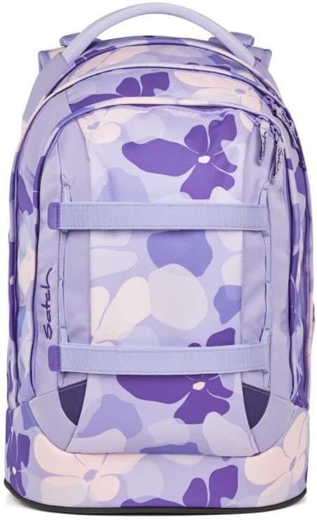 Satch Pack Schulrucksack Set 4tlg. Lunchset (Lilac Blossom), Lilac Blossom