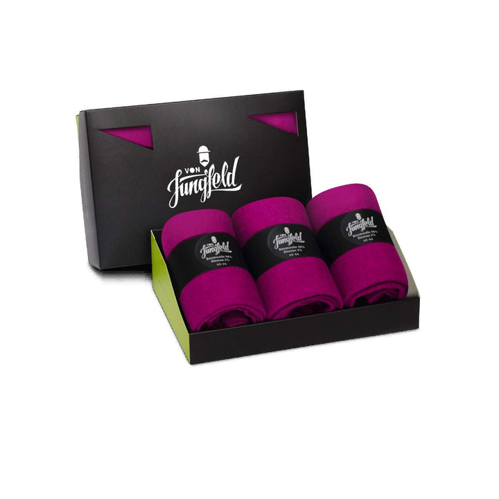 von Jungfeld - 3er Set Classic Socken für Damen & Herren Gr. 39-46 - Hochwertige Socken aus Bio-Baum
