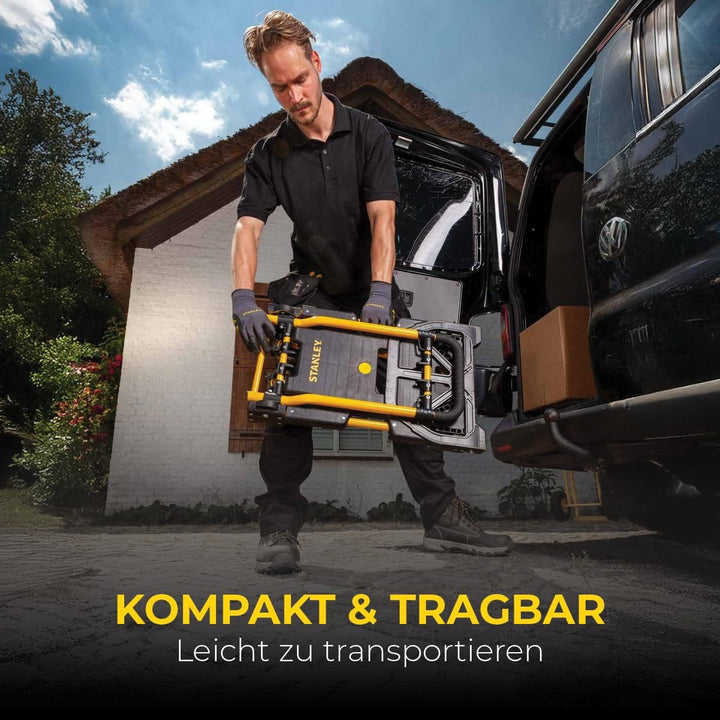 Stanley 2-in-1 Sackkarre und Transportkarre SXWTD-FT585 - Sackkarre Klappbar mit Tragkraft 137 KG -