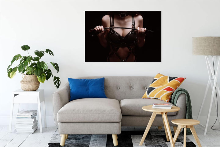 Pixxprint Domina als Leinwandbild | Grösse: 100x70 cm | Wandbild | Kunstdruck | fertig bespannt, 100